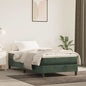 Materasso A Molle Insacchettate Rigidità Media 100X220X20 Cm In Velluto Verde Scuro