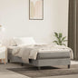 Materasso A Molle Insacchettate Rigidità Media 140X220X20 Cm In Velluto Grigio Chiaro