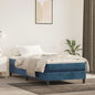 Materasso A Molle Insacchettate Rigidità Media 160X220X20 Cm In Velluto Blu Scuro