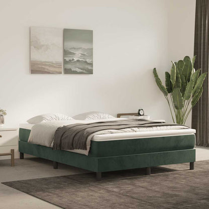 Materasso A Molle Insacchettate Rigidità Media 100X220X20 Cm In Velluto Verde Scuro