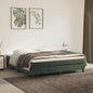 Materasso A Molle Insacchettate Rigidità Media 100X220X20 Cm In Velluto Verde Scuro