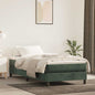 Materasso A Molle Insacchettate Rigidità Media 100X220X20 Cm In Velluto Verde Scuro