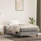 Materasso A Molle Insacchettate Rigidità Media 140X220X20 Cm In Velluto Grigio Chiaro