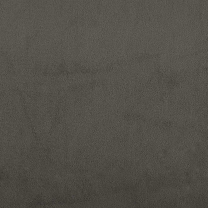 Materasso A Molle Insacchettate Rigidità Media 100X220X20 Cm In Velluto Grigio Scuro