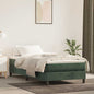 Materasso A Molle Insacchettate Rigidità Media 100X220X20 Cm In Velluto Verde Scuro
