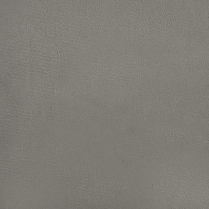 Materasso A Molle Insacchettate Rigidità Media 140X220X20 Cm In Velluto Grigio Chiaro