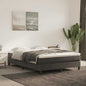 Materasso A Molle Insacchettate Rigidità Media 100X220X20 Cm In Velluto Grigio Scuro