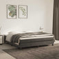 Materasso A Molle Insacchettate Rigidità Media 100X220X20 Cm In Velluto Grigio Scuro