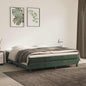 Materasso A Molle Insacchettate Rigidità Media 100X220X20 Cm In Velluto Verde Scuro