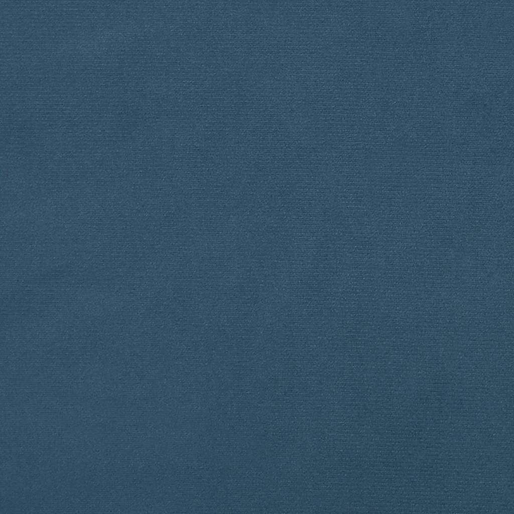 Materasso A Molle Insacchettate Rigidità Media 160X220X20 Cm In Velluto Blu Scuro
