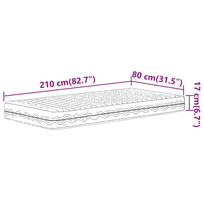 Materasso In Schiuma Bianco Durezza H2 H3