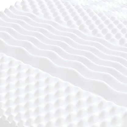 Materasso In Schiuma Bianco 7 Zone Durezza 20 Ild