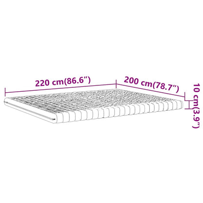 Materasso In Schiuma Bianco 7 Zone Durezza 20 Ild