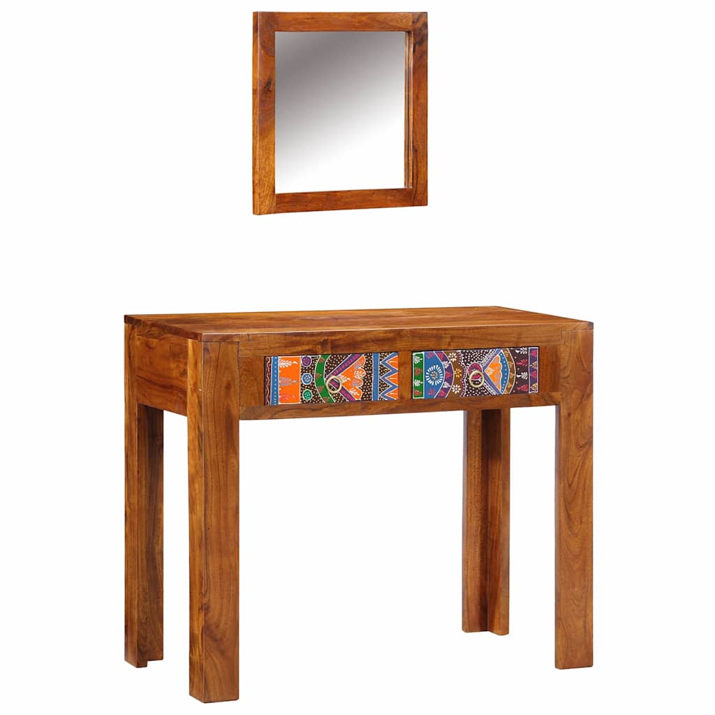 Tavolo Da Trucco Con Cassetto Marrone 90 X 45 X 75 Cm