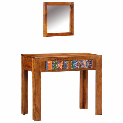 Tavolo Da Trucco Con Cassetto Marrone 90 X 45 X 75 Cm