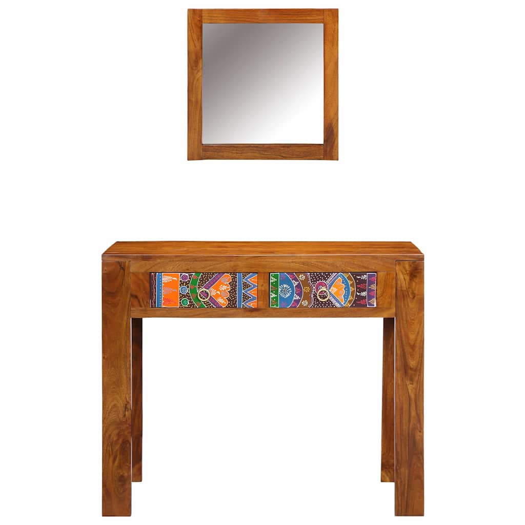 Tavolo Da Trucco Con Cassetto Marrone 90 X 45 X 75 Cm