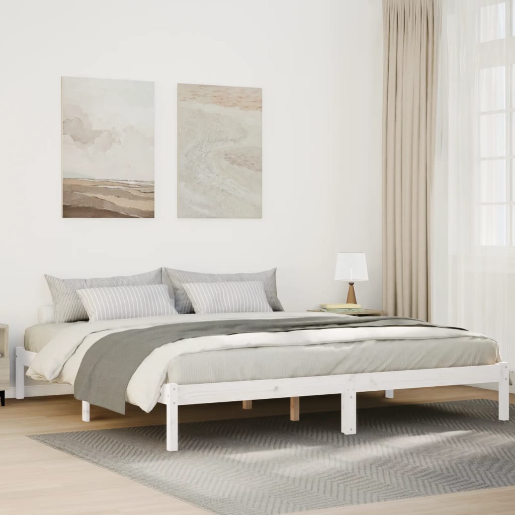 Letto Extra Lungo Senza Materasso In Legno Di Pino