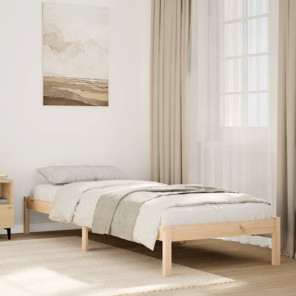 Letto Extra Lungo Senza Materasso In Legno Di Pino