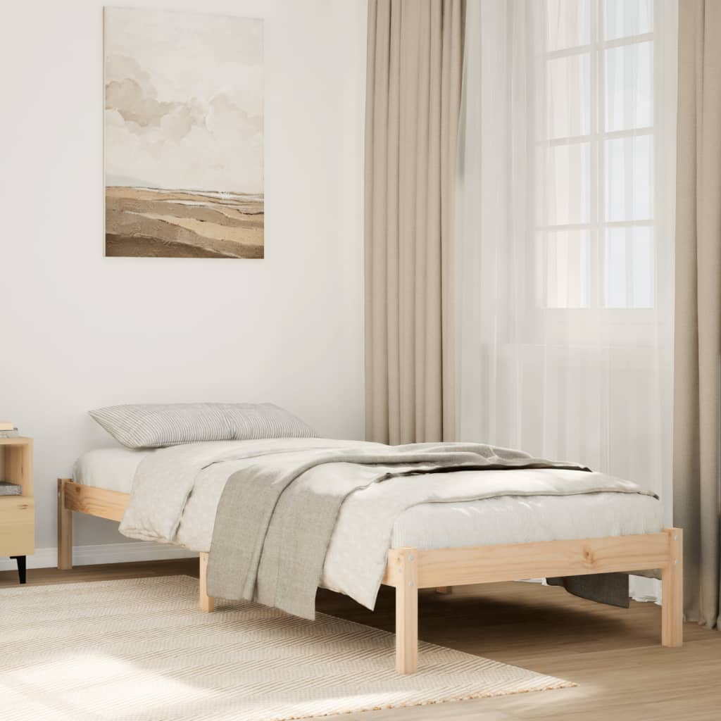 Letto Extra Lungo Senza Materasso In Legno Di Pino