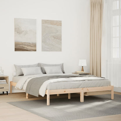 Letto Extra Lungo Senza Materasso In Legno Di Pino