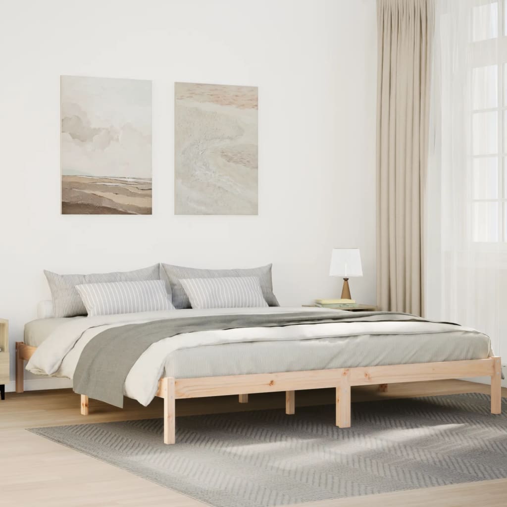 Letto Extra Lungo Senza Materasso In Legno Di Pino