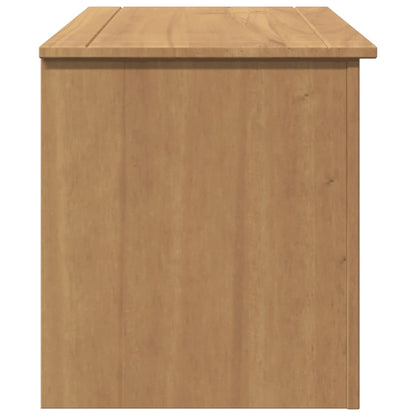 Cesta Con Coperchio Panama 79X42X46 Cm Legno Massello Di Pino