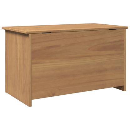 Cesta Con Coperchio Panama 79X42X46 Cm Legno Massello Di Pino