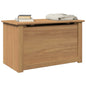 Cesta Con Coperchio Panama 79X42X46 Cm Legno Massello Di Pino