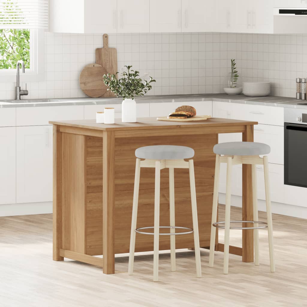 Isola Da Cucina Panama 112X77X90 Cm In Legno Massello Di Pino