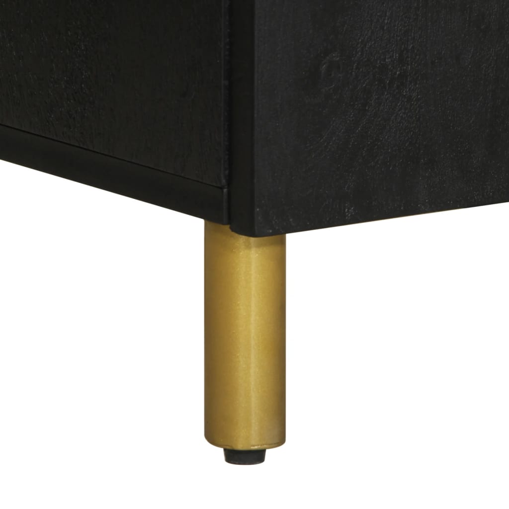 Set Mobili Da Bagno 3 Pz Nero In Legno Multistrato