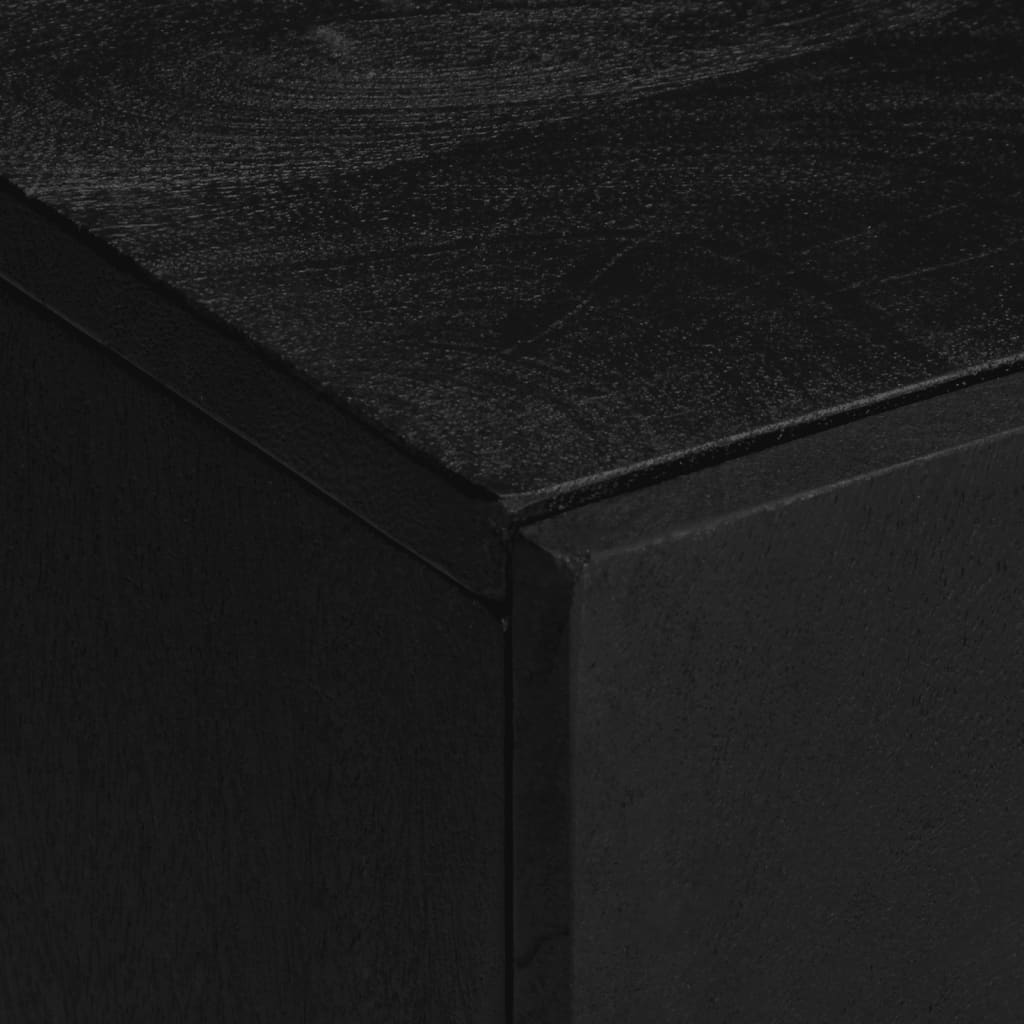 Set Mobili Da Bagno 3 Pz Nero In Legno Multistrato