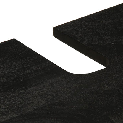 Set Mobili Da Bagno 3 Pz Nero In Legno Multistrato