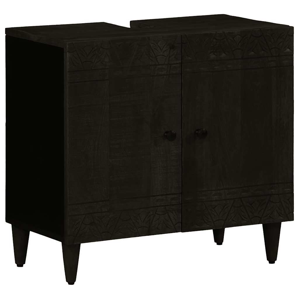 Set Mobili Da Bagno 3Pz In Legno Massello Di Mango