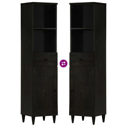 Set Mobili Da Bagno 3Pz In Legno Massello Di Mango