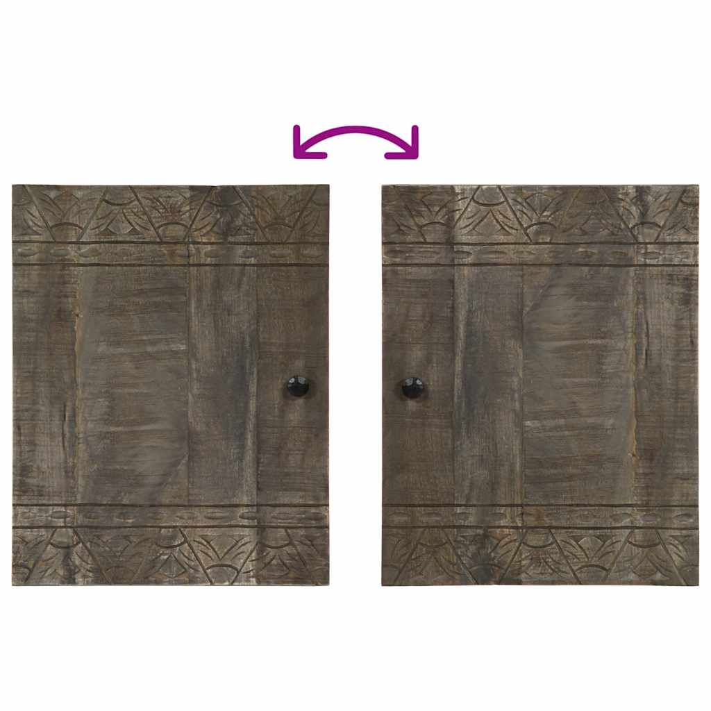 Set Mobili Da Bagno 4 Pz In Legno Massello Di Mango