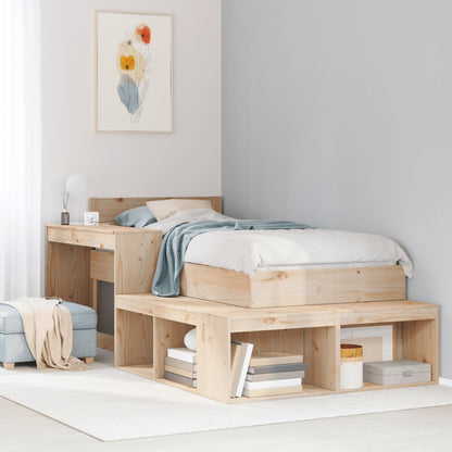 Letto Senza Materasso 75X190 In Legno Massello Di Pino
