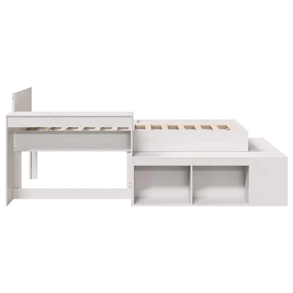 Letto Senza Materasso 75X190 In Legno Massello Di Pino