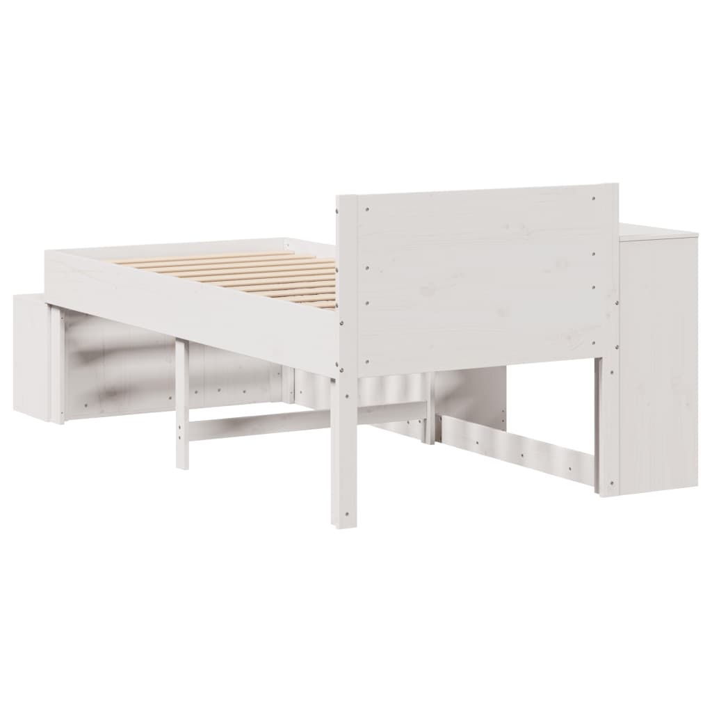 Letto Senza Materasso 75X190 In Legno Massello Di Pino
