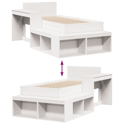 Letto Senza Materasso 75X190 In Legno Massello Di Pino