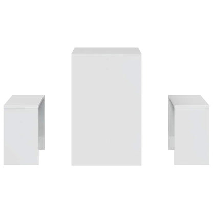 Set Tavolo Da Pranzo E Panche 3 Pz In Truciolato