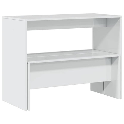 Set Tavolo Da Pranzo E Panche 3 Pz In Truciolato