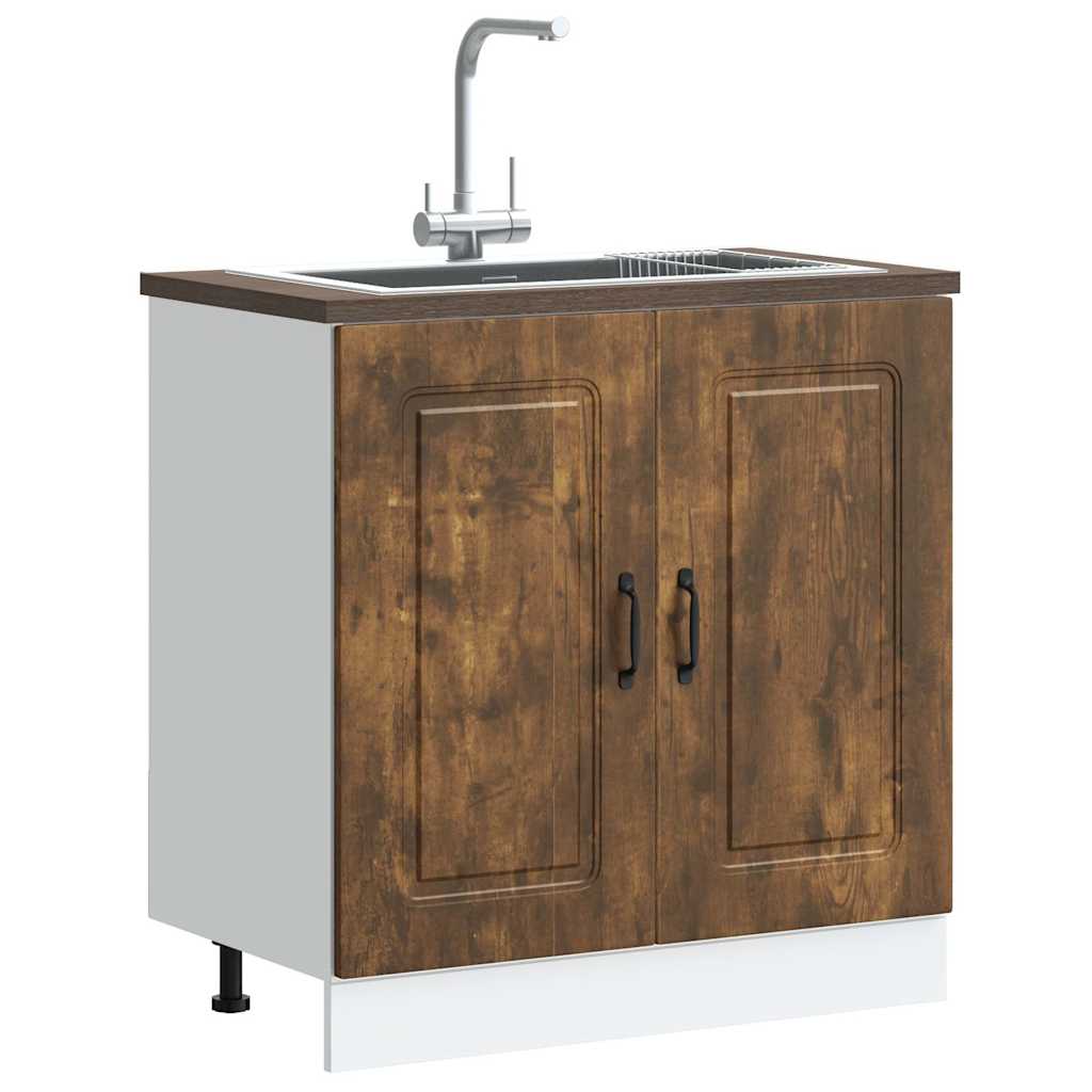 Pannello Lavastoviglie Kalmar Rovere Fumé 60 X 31 X 100 Cm Rovere Fumo