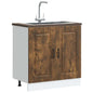 Pannello Lavastoviglie Kalmar Rovere Fumé 60 X 31 X 100 Cm Rovere Fumo