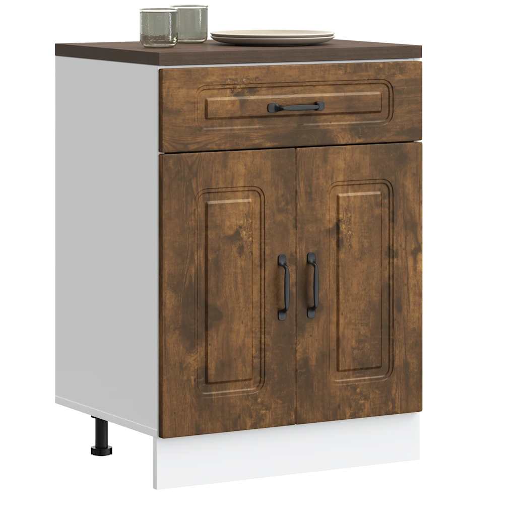 Pannello Lavastoviglie Kalmar Rovere Fumé 60 X 31 X 100 Cm Rovere Fumo