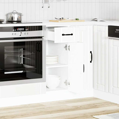 Mobile Base Ad Angolo Cucina Lucca In Legno Multistrato Bianco