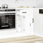 Mobile Base Ad Angolo Cucina Lucca In Legno Multistrato Bianco