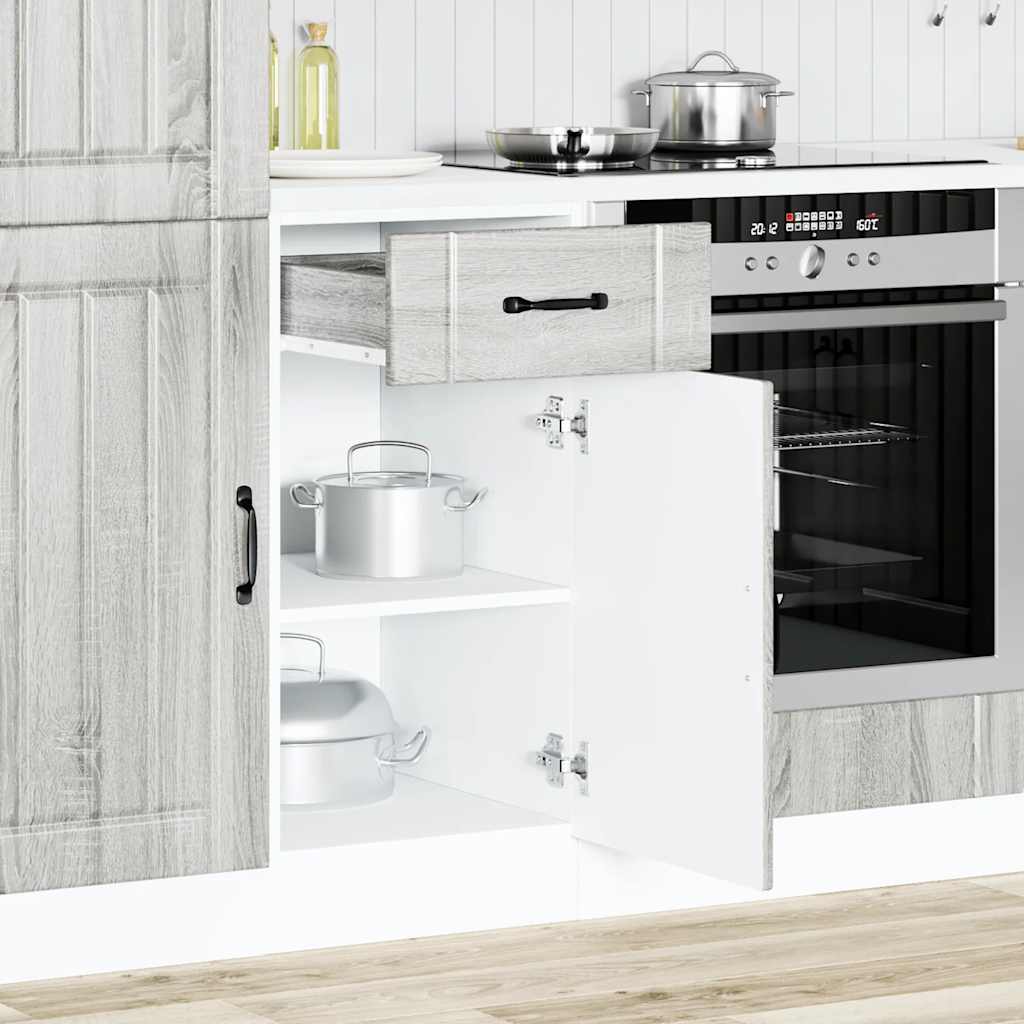 Base Da Cucina Lucca In Legno Multistrato Grigio Sonoma