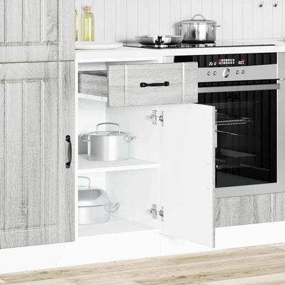 Base Da Cucina Lucca In Legno Multistrato Grigio Sonoma