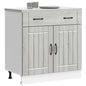 Base Da Cucina Lucca In Legno Multistrato Grigio Sonoma