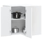 Mobile Base Ad Angolo Cucina Lucca In Legno Multistrato Bianco